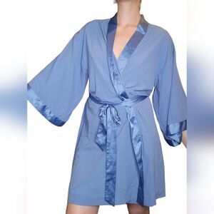 Soma Silky Blue Robe Size S/M